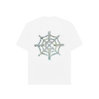 STVOL.TV ''FLOWERS" LOGO TEE  — WHITE