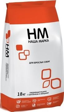 Наша Марка для взрослых собак средних пород с цыпленком и овощами