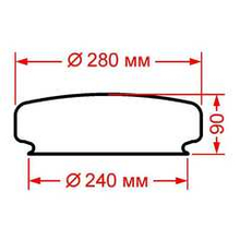 Стекло судового светильника СС-839