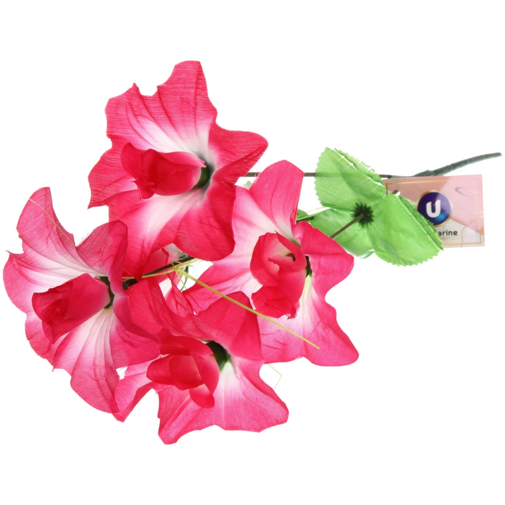 Цветы искусственные 30см «Цветочная фантазия» 5 цветков розово-белые