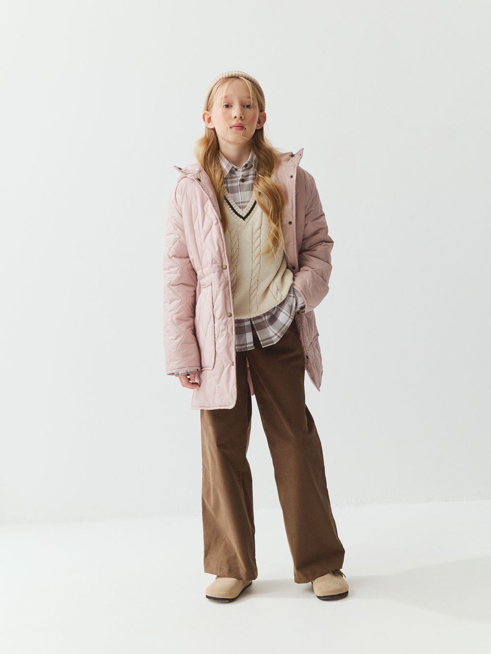 Куртка стеганая "Пудра" 7+