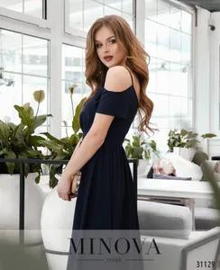 Платье 3118-темно-синий Minova