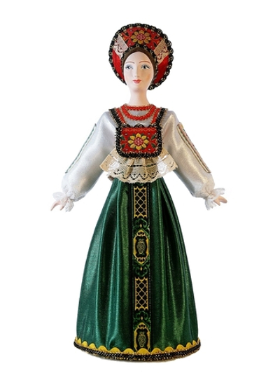 Кукла коллекционная в традиционном девичьем костюме