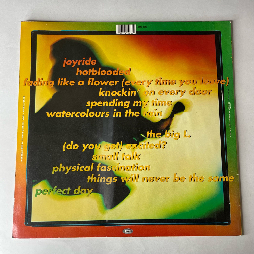 Винтажная виниловая пластинка LP Roxette Joyride (Германия 1991)