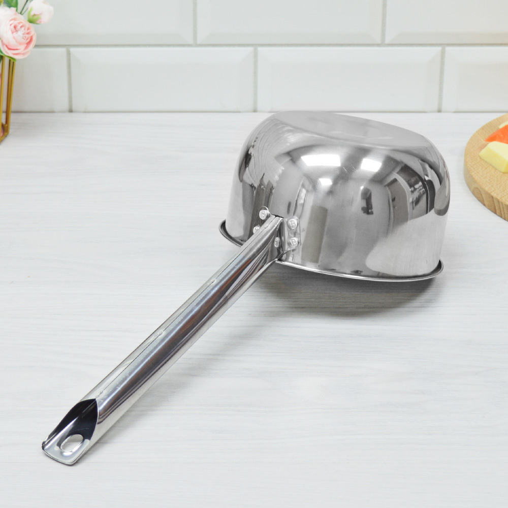 Ковш 2л 18см нерж с ручкой