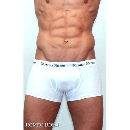 Мужские трусы боксеры белые Romeo Rossi RR365-1 Boxer Brief