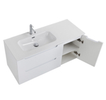 Подвесная тумба с раковиной BelBagno ETNA 120 Bianco Lucido левая, ETNA-1200-2C-1A-SO-BL-L + BB1200ETL-L