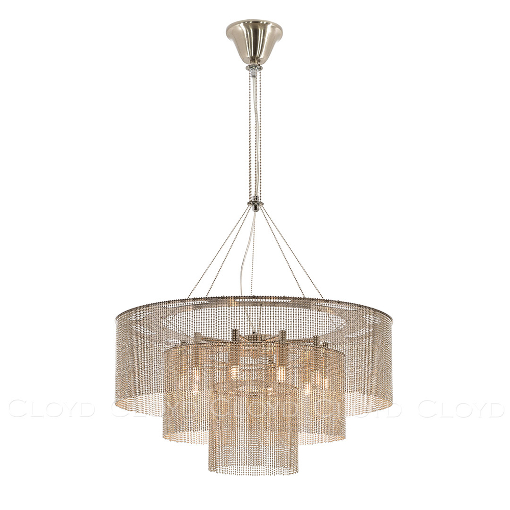 Люстра Cloyd ONASSIS C10 / Ø60 см - никель сатин (арт.11359)