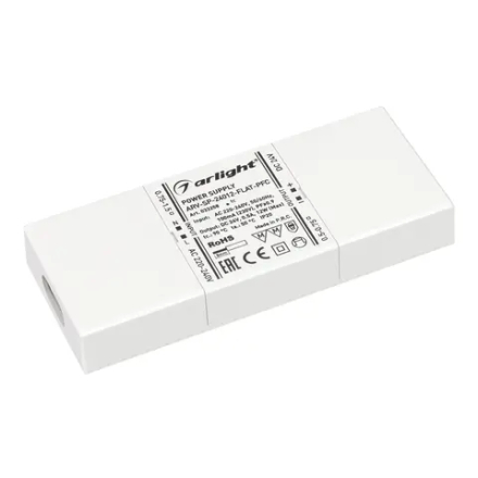 Блок питания ARV-SP-24012-FLAT-PFC (24V, 0.5A, 12W) (Arlight, IP20 Пластик, 5 лет) 033258