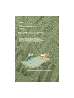 Палатка Naturehike Tagar Si 2-местная, алюминиевый каркас, сверхлегкая, зеленая