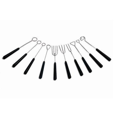 Набор Инструментов Для Работы С Шоколадом 10 Предметов, Нерж.Сталь С Пластиковыми Ручками Chocofork