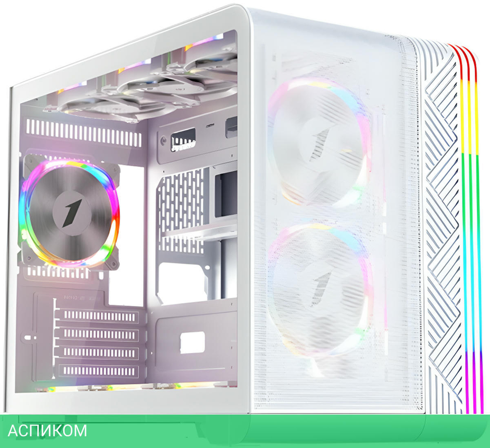 Корпус 1stPlayer VT6 без БП White (VT6-WH-3F7-W)