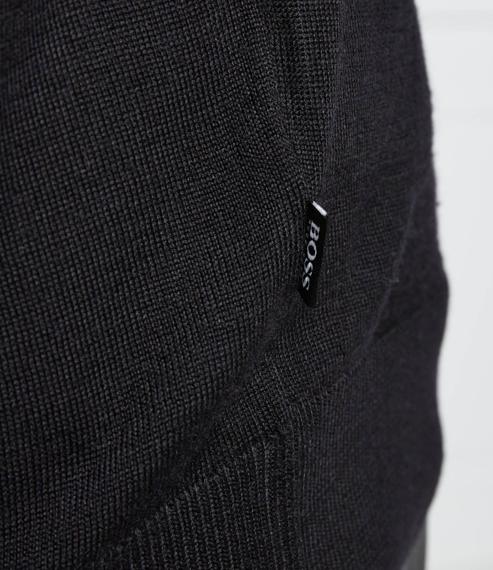 Хлопковый гольф ulsan BOSS BLACK - черный(50463056)