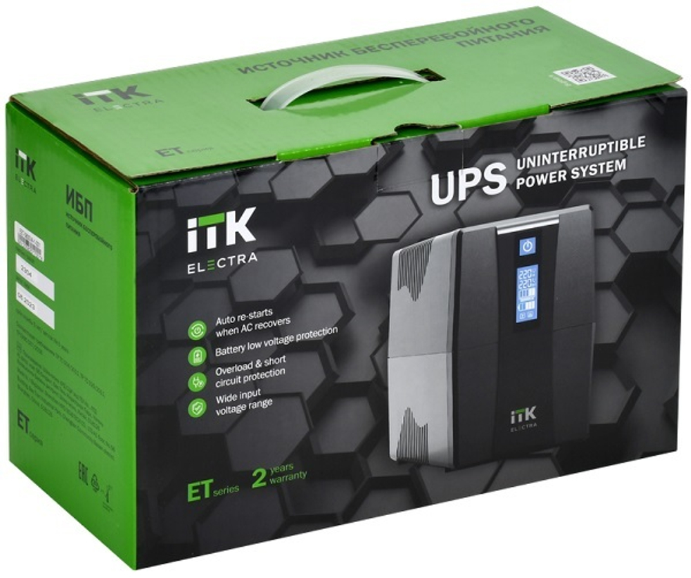 Источник бесперебойного питания  ITK EET-0600VA-1-001-S