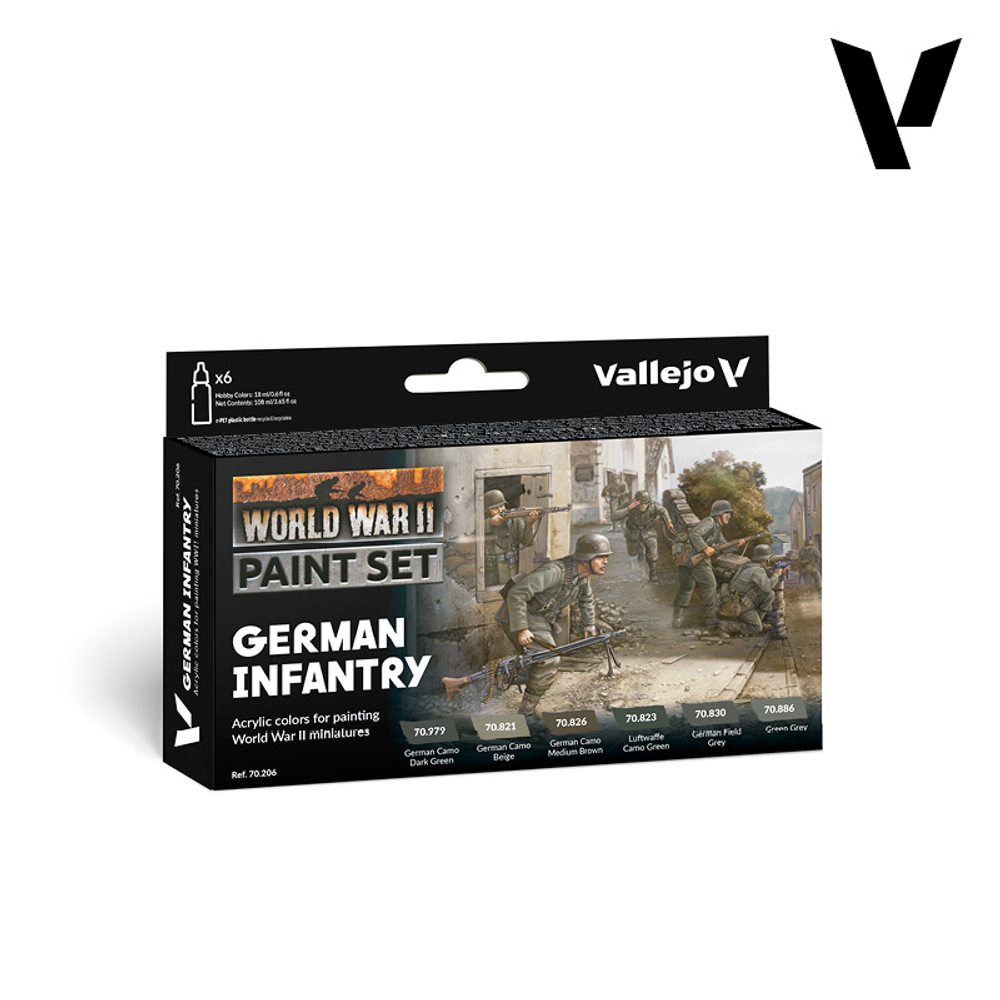 Model Color Set: WWII German Infantry (6) Model Color Set: WWII German Infantry (6)