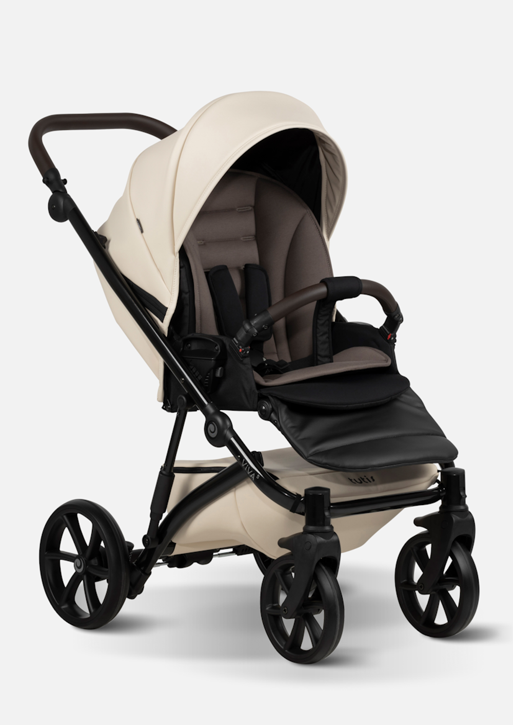 Tutis Коляска 2 в 1 VIVA 5+ Leather Vanilla