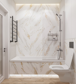 Полка для душа DIWO Смоленск П16100 подвесная, черный муар