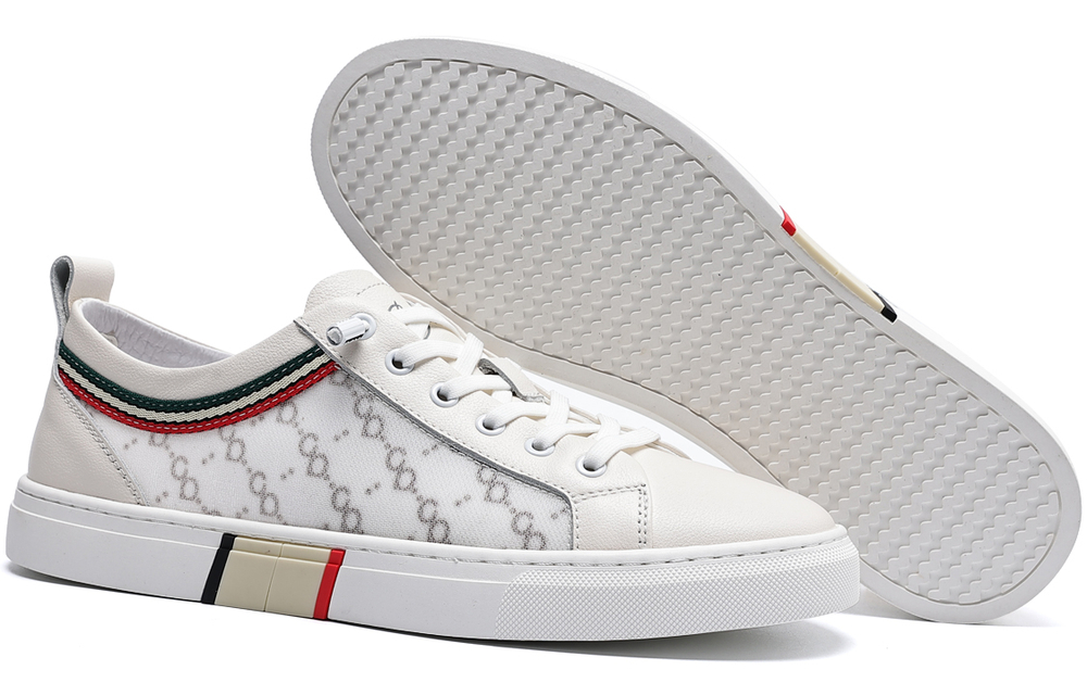 C°BANNER Stylish Skateboarding Shoes Men"s White