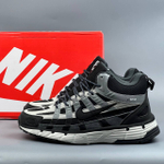 Кроссовки Nike P-6000 на меху #376 (ч.-бел.)