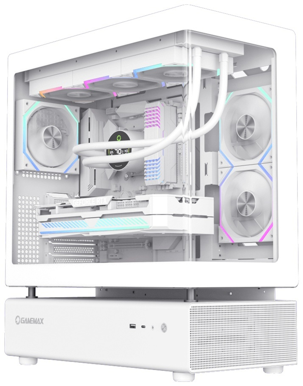 Корпус Game Max N80 WH White без Б/П белый