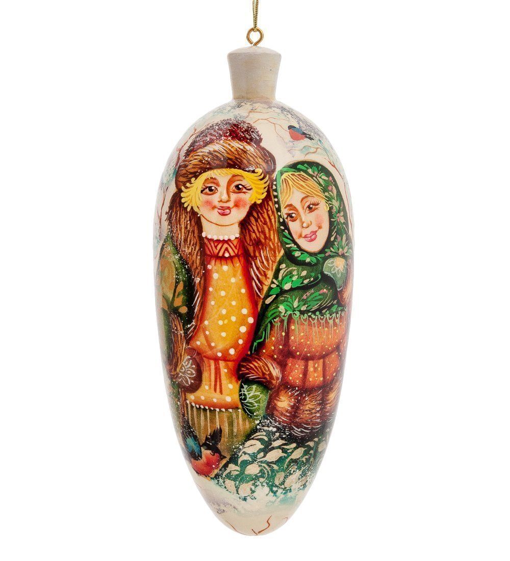 РД- 10/ 3 Елоченая игрушка «Влюбленные» художественная роспись