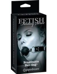 Черный кляп с дырочками Breathable Ball Gag