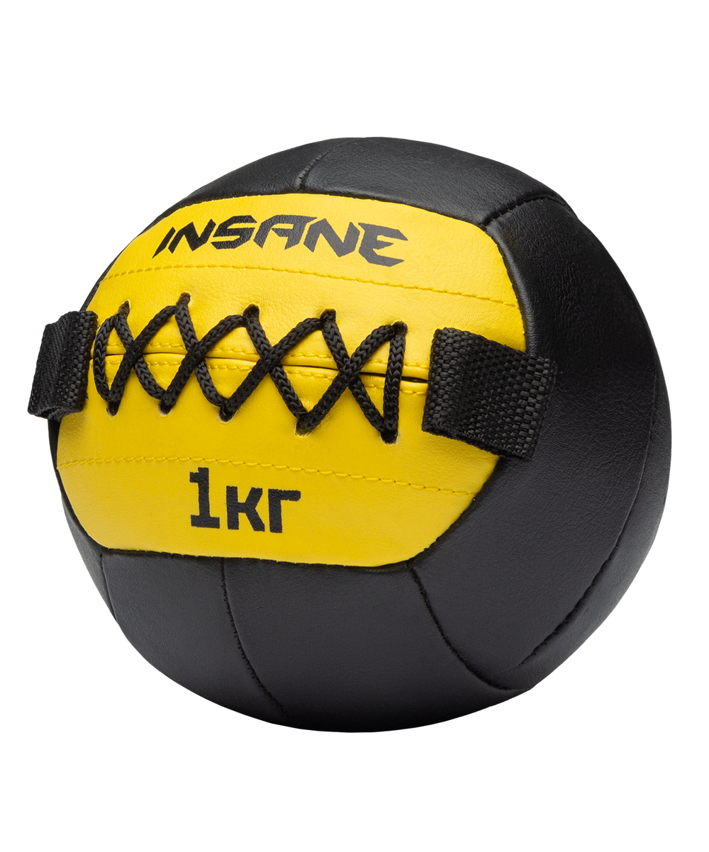 Медбол IN24-WB200, 1 кг, желтый