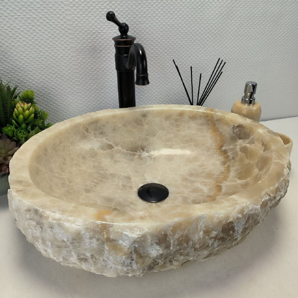 Раковина из оникса Erozy Yellow EO-62234 53*41*15 0096
