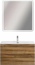 Тумба с раковиной BelBagno MARINO-CER-N-800-2C-SO-RR-P Rovere Rustico