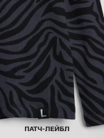 Лонгслив зебра для девочки на осень