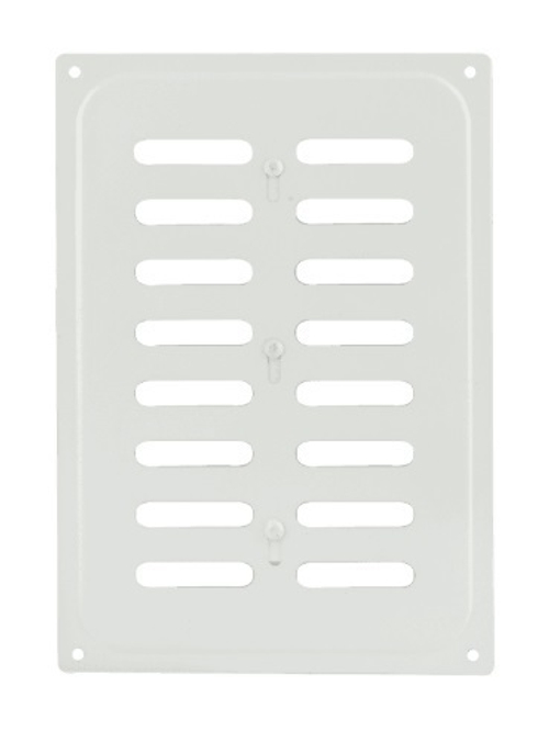 Решетка с заслонкой (заглушкой) 165х240 мм Белая