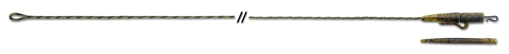 Поводки карп. из ледкора Anakonda S-CLIP Jungle Green c безоп. клип. 50lb 80см 3шт.