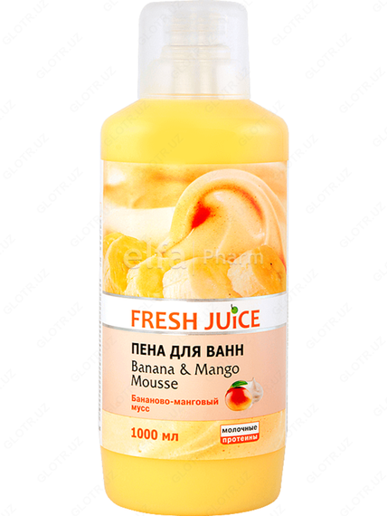 Pena \ Пена для ванн Fresh Juice Banana &amp; Mango mousse 1000 мл