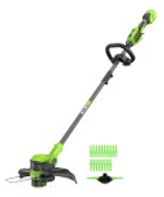 Триммер аккумуляторный GREENWORKS GD24LT331 24V, 33 см, АКБ 4Ач и ЗУ 2113407UB