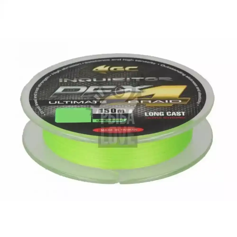 Шнур GC Inquisitor PE X4 Lime Green 150м 0.117-0.187мм