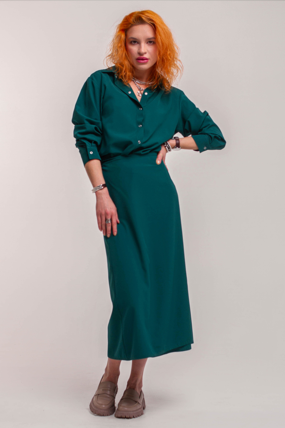 ПЛАТЬЕ NUMERO 4. PROF зеленое