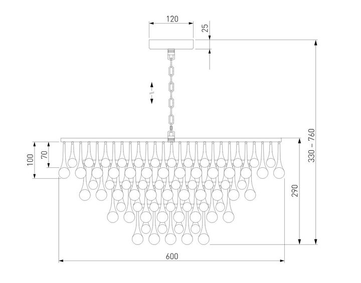 Подвесная люстра Bogates Gutta 476/8 a068863