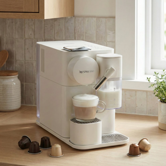 Кофемашина капсульная Nespresso Lattissima One 510 белая