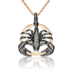 Подвеска «Скорпион» из комбинированного золота