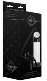 Прозрачная вакуумная помпа с манометром Elite Pump With Advanced PSI Gauge (Цвет: прозрачный)