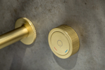 Boheme Смеситель автоматический для раковины из стены на 2 отв. TECH Matt Gold