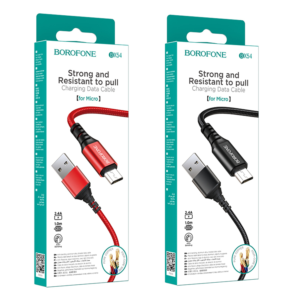 BOROFONE BX 54 USB to Micro - 1.0m   2А