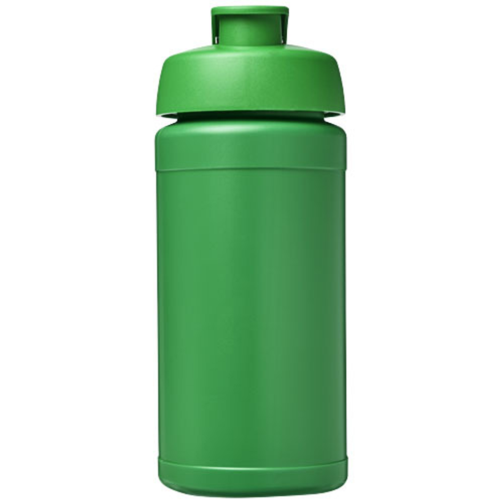 Спортивная бутылка Baseline из переработанных материалов объемом 500 мл с откидывающейся крышкой