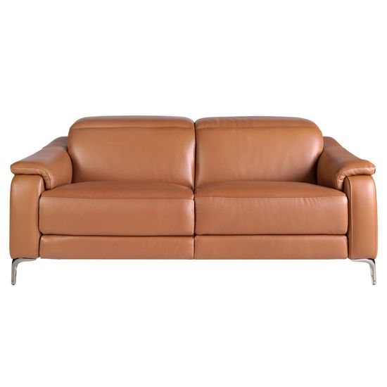 Диван 3-х местный с реклайнером 6181/KM6132-3P-M5676 из коричневой кожи