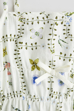 H&M Топ на бретелях со сборками, белый