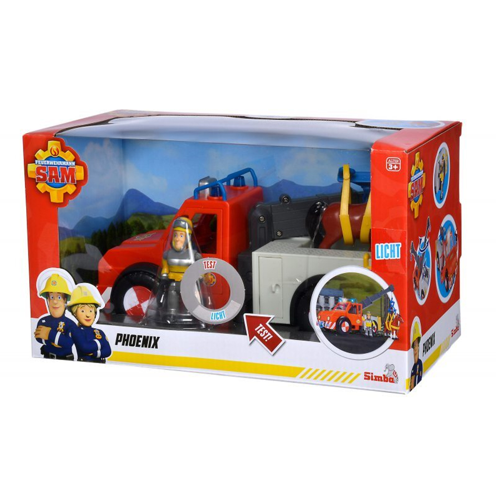 Simba - Автомобиль Сэма Пожарного Феникса + фигурка Сэма + лошадь 9252575