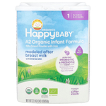 Happy Family Organics, Органическая смесь для младенцев A2, порошок на основе молока с железом, 0–12 месяцев, 650 г (22,9 унции)