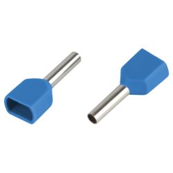 Наконечник-гильза ЭРА NO-225-104 двойной НШвИ 2.5-12 с изолированным фланцем упаковка 50 шт | Наконечники слаботочные