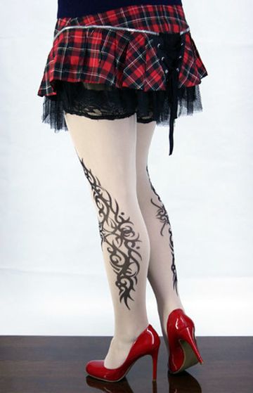 Чулки тату (4) Узор