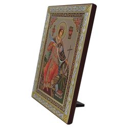 Екатерина Александрийская. Икона в серебре.